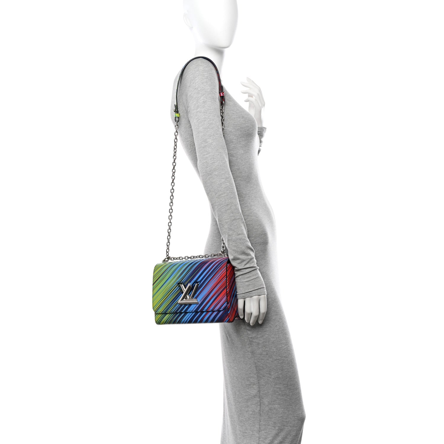 Louis Vuitton Epi Tropical Twist Shoulder Bag MM Vert Rouge 2 of 11
