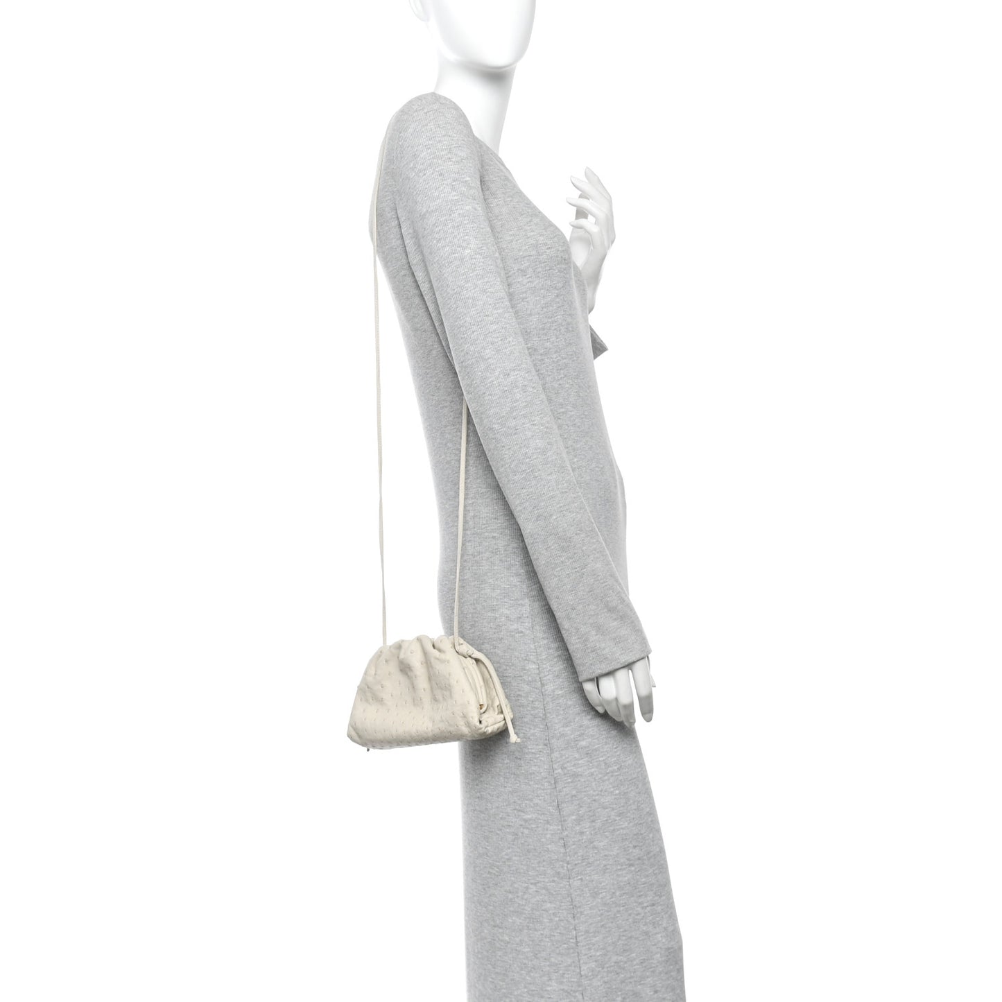 Ostrich The Mini Pouch White