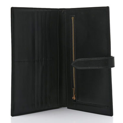 Celine Grained Calfskin Large Multifunction Strap Wallet Black 5 of 7