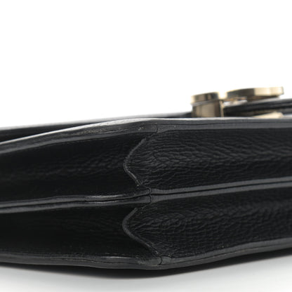 Gucci Dollar Calfskin Interlocking G Shoulder Bag Black 7 of 12