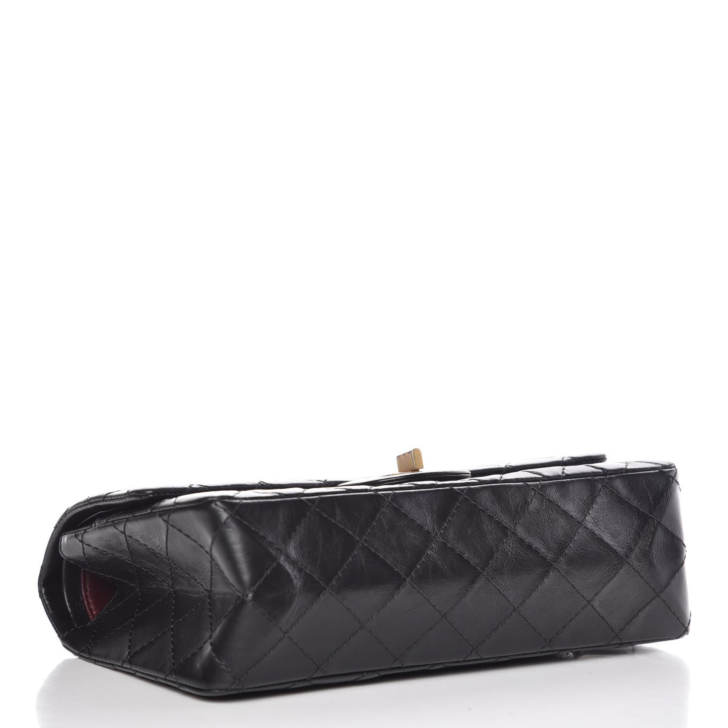 Aged Calfskin Quilted 2.55 Reissue 225 Flap Black