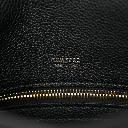Tom Ford Grained Calfskin Mini T Clasp Tara Crossbody Bag Black 5 of 12