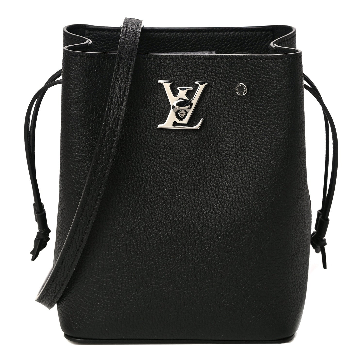 Louis Vuitton Calfskin Nano Lockme Bucket Black 1 of 10