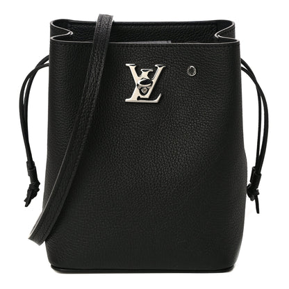 Louis Vuitton Calfskin Nano Lockme Bucket Black 1 of 10