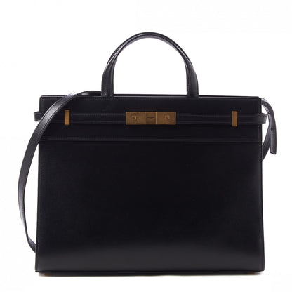Saint Laurent Calfskin Small Manhattan Shopper Tote Black 1 of 8