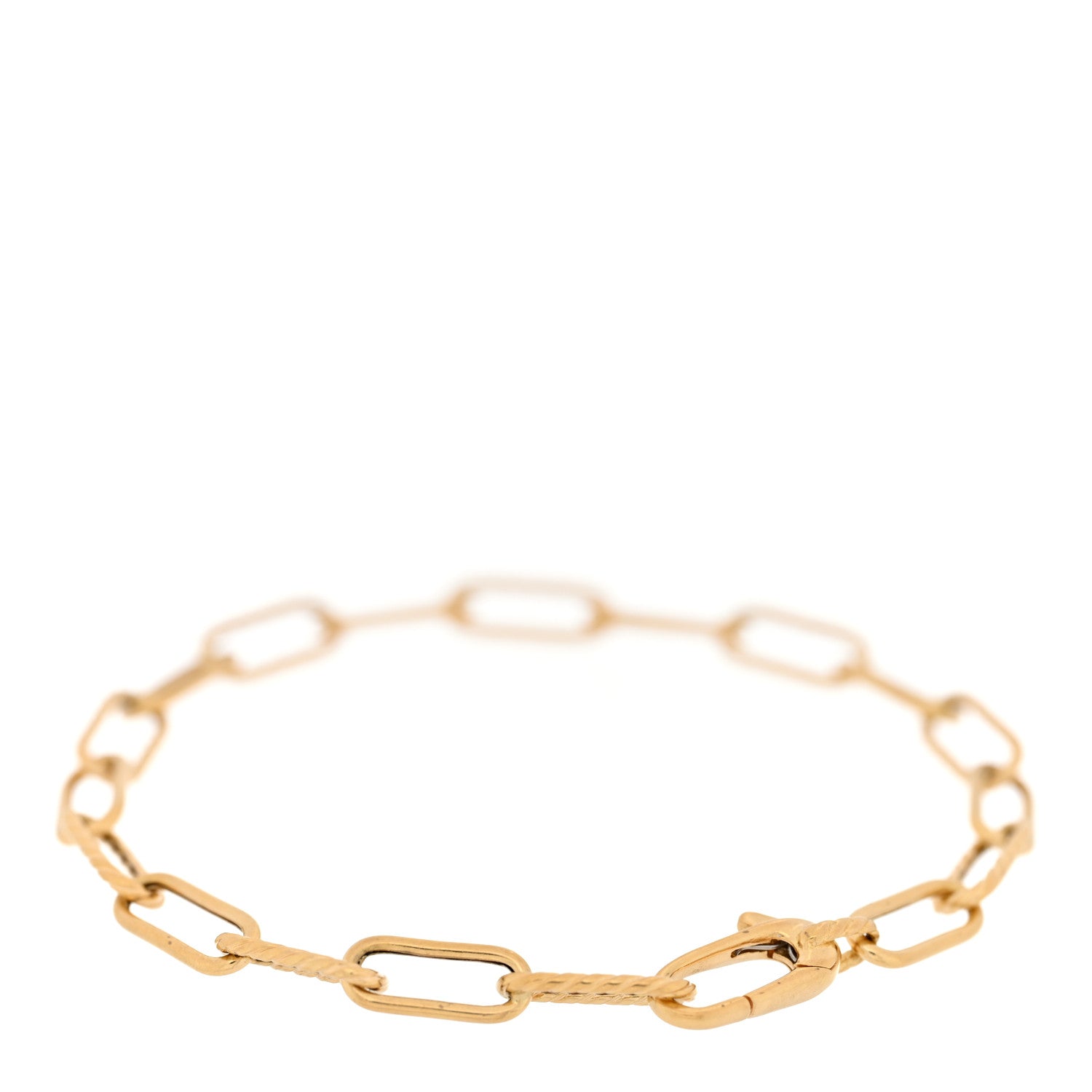 David Yurman 18K Yellow Gold 4mm Madison Classic Chain Bracelet 2 of 3