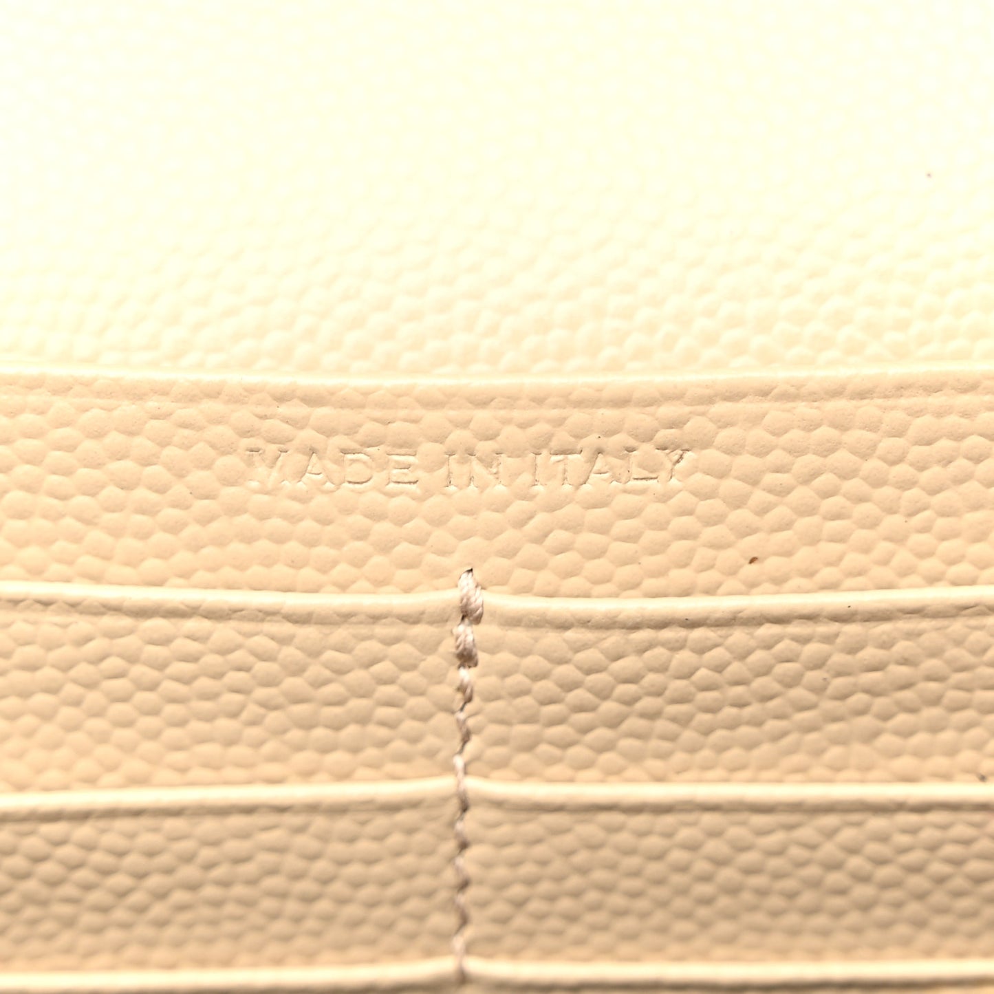 Grain De Poudre Matelasse Chevron Monogram Chain Wallet Dark Beige