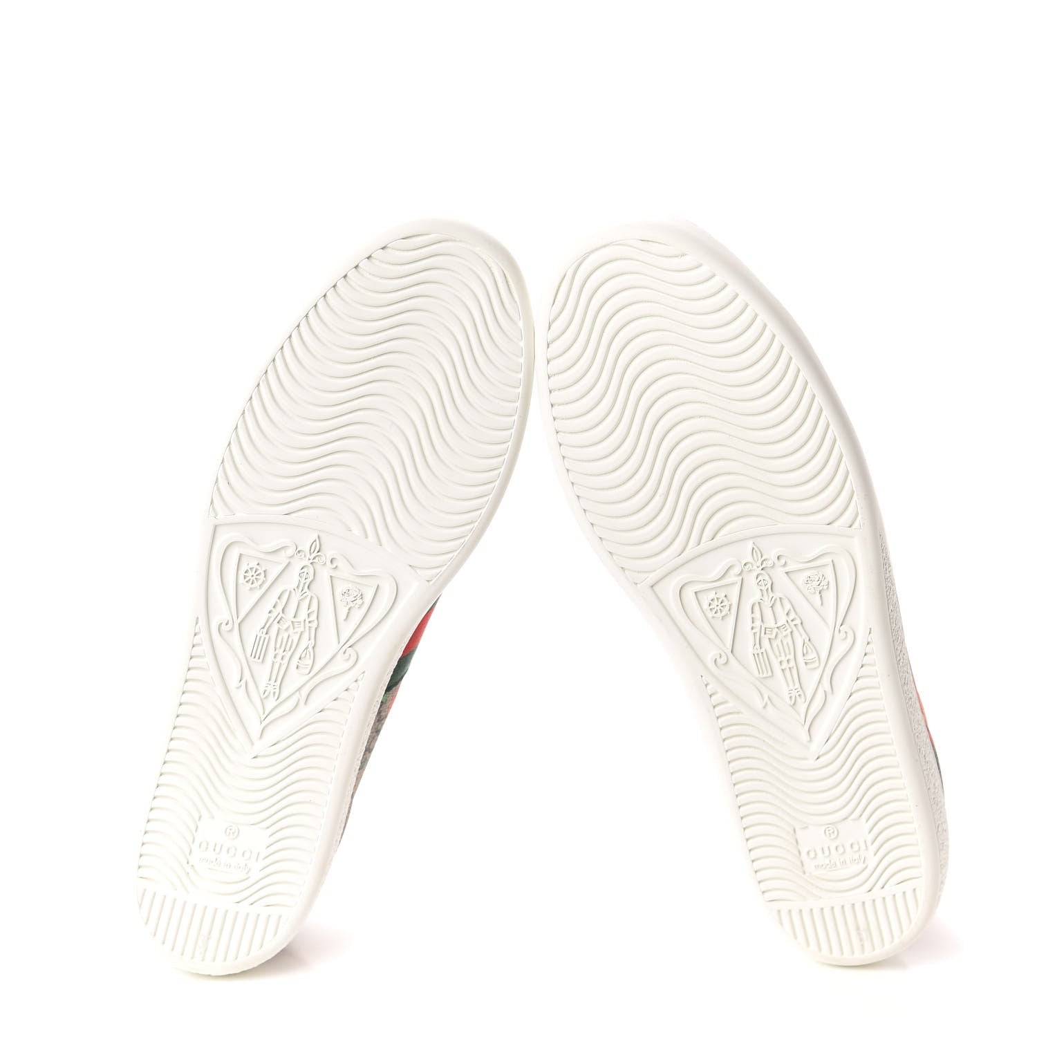 Gucci GG Supreme Monogram Strawberry Web Womens Ace Sneakers 37 Beige Multicolor Red Green 6 of 10