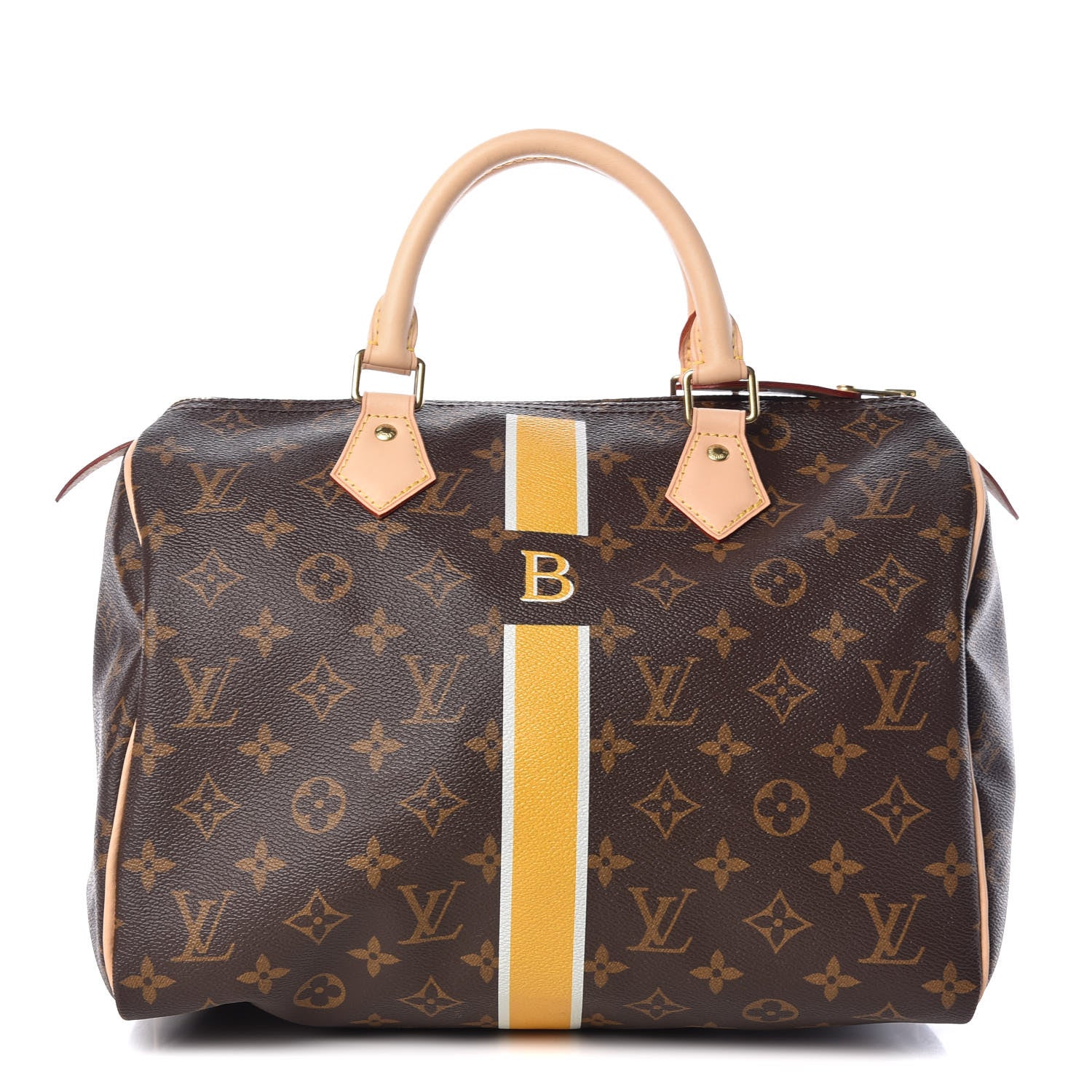 Louis Vuitton Monogram My LV Heritage Speedy 30 Yellow White 1 of 9