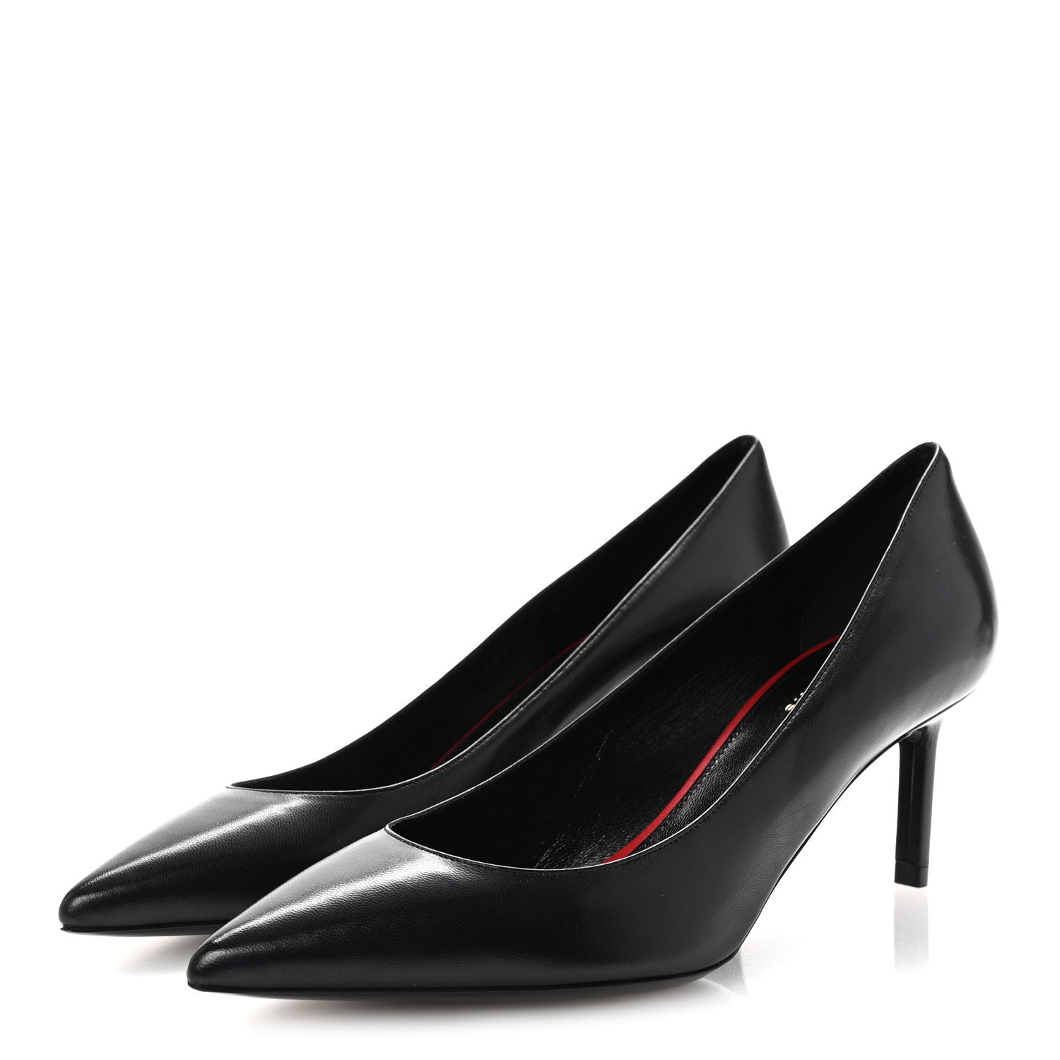Saint Laurent Calfskin Anja 65 Pumps 35 Black 4 of 10