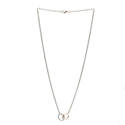 Cartier 18K Pink Gold Interlocking LOVE Necklace 3 of 10