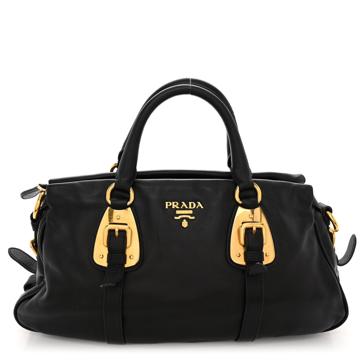 Soft Calfskin Shoulder Bag Black