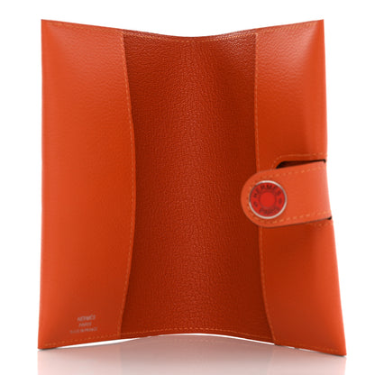 Hermes Evercolor R.M.S Card Holder Feu Capucine 5 of 9