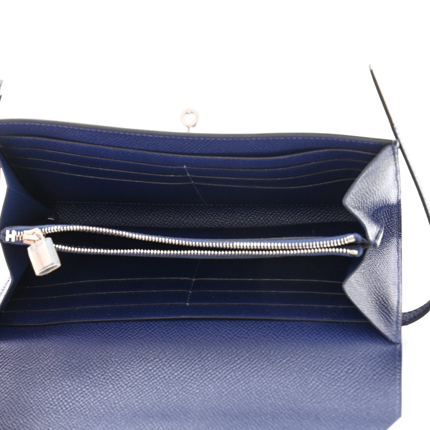 Hermes Epsom Kelly Longue Wallet Bleu Saphir 5 of 9