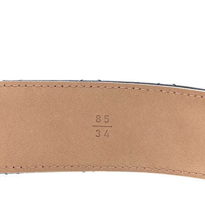 Chanel Lambskin Quilted CC Belt 85 34 Navy Blue 4 of 7