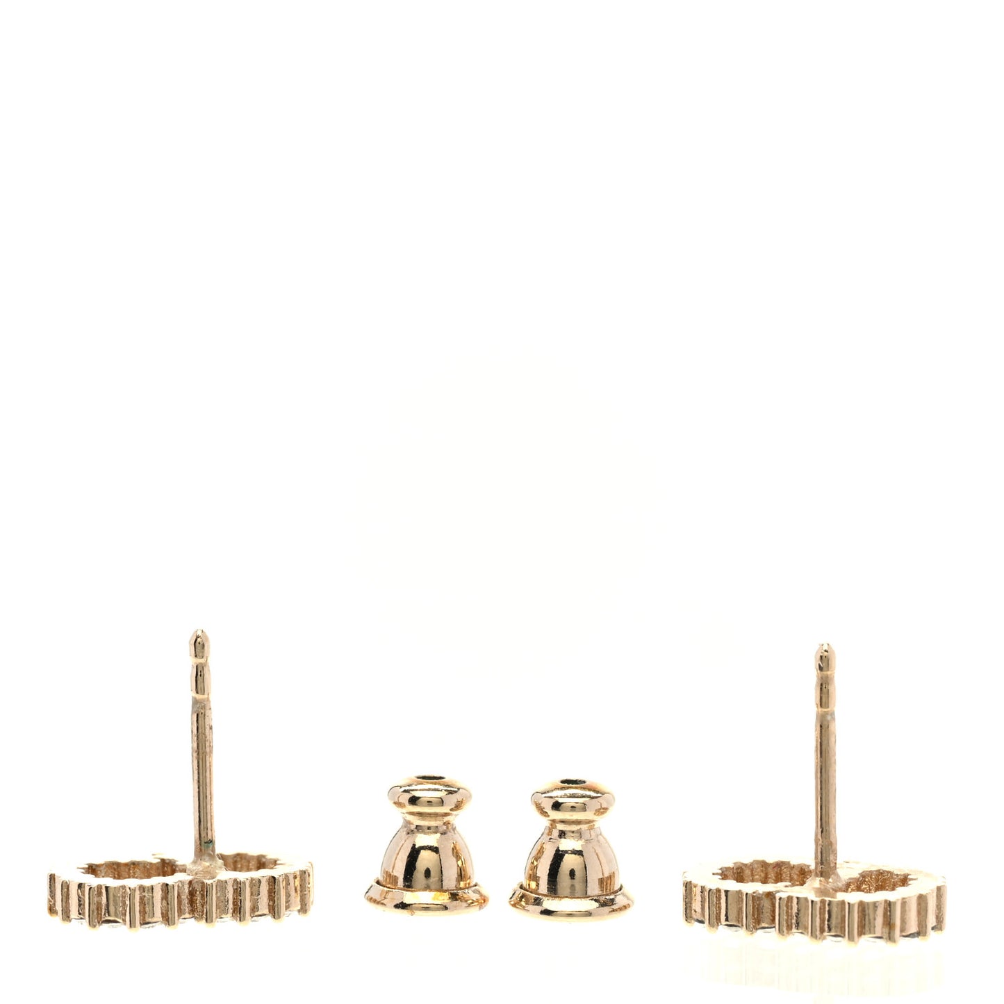 Strass Crystal CD Earrings Gold