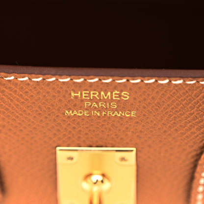 Hermes Epsom Birkin Sellier 25 Gold 6 of 13