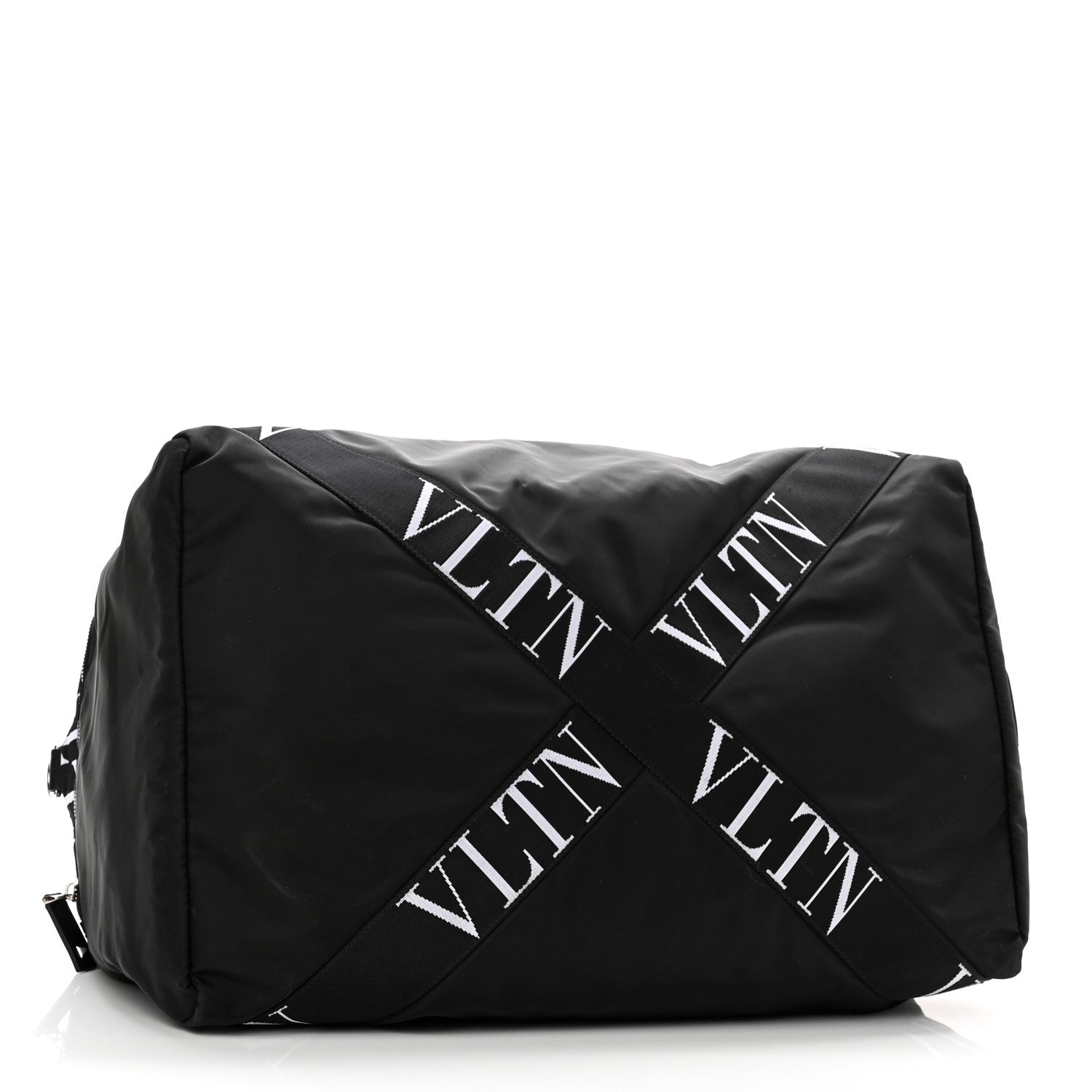 Valentino Garavani Nylon Ribbon VLTN Duffle Bag Black 4 of 9