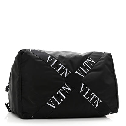 Valentino Garavani Nylon Ribbon VLTN Duffle Bag Black 4 of 9