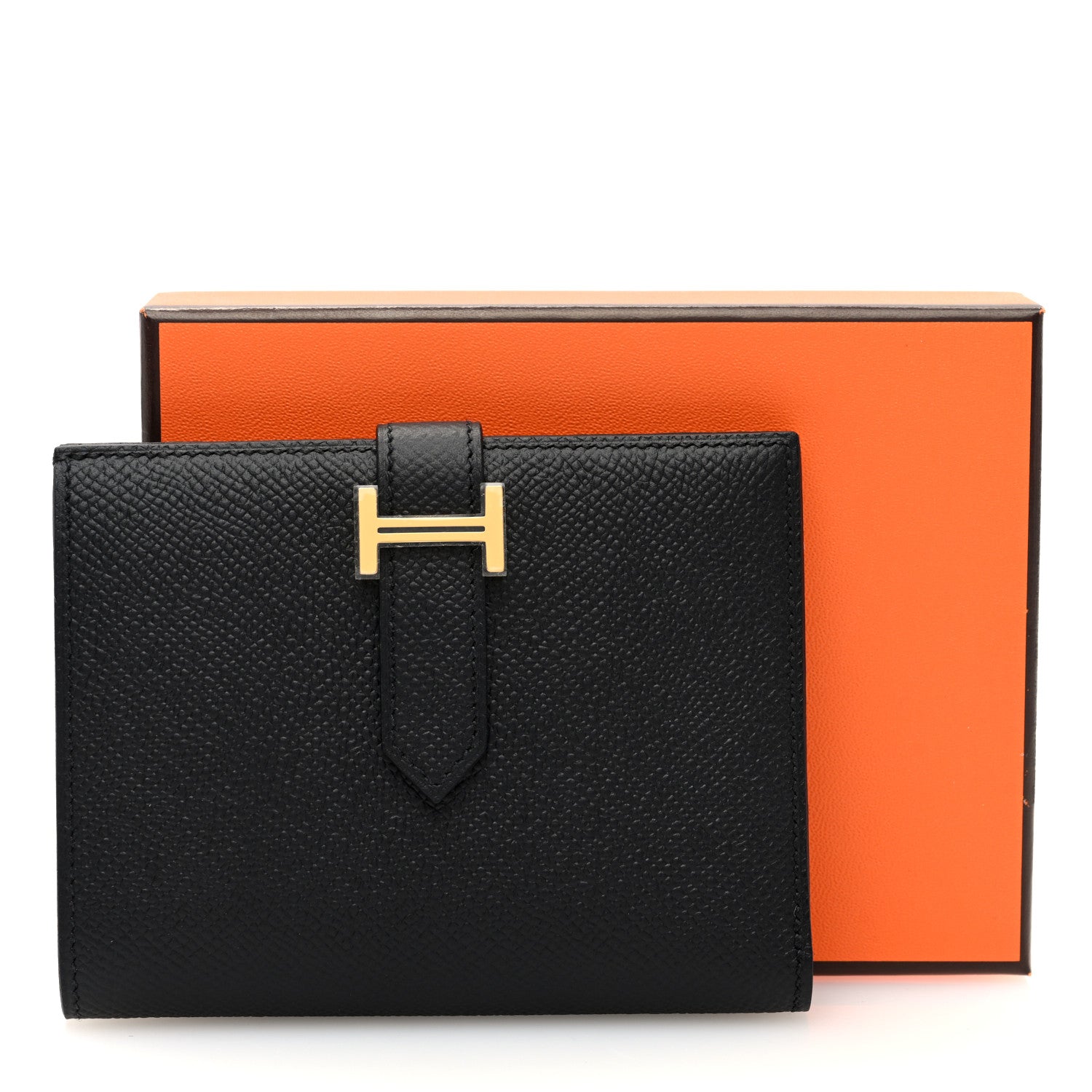 Hermes Epsom Mini Bearn Wallet Black 8 of 8