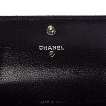 Chanel Caviar Quilted Flap Card Holder Black 7 of 9