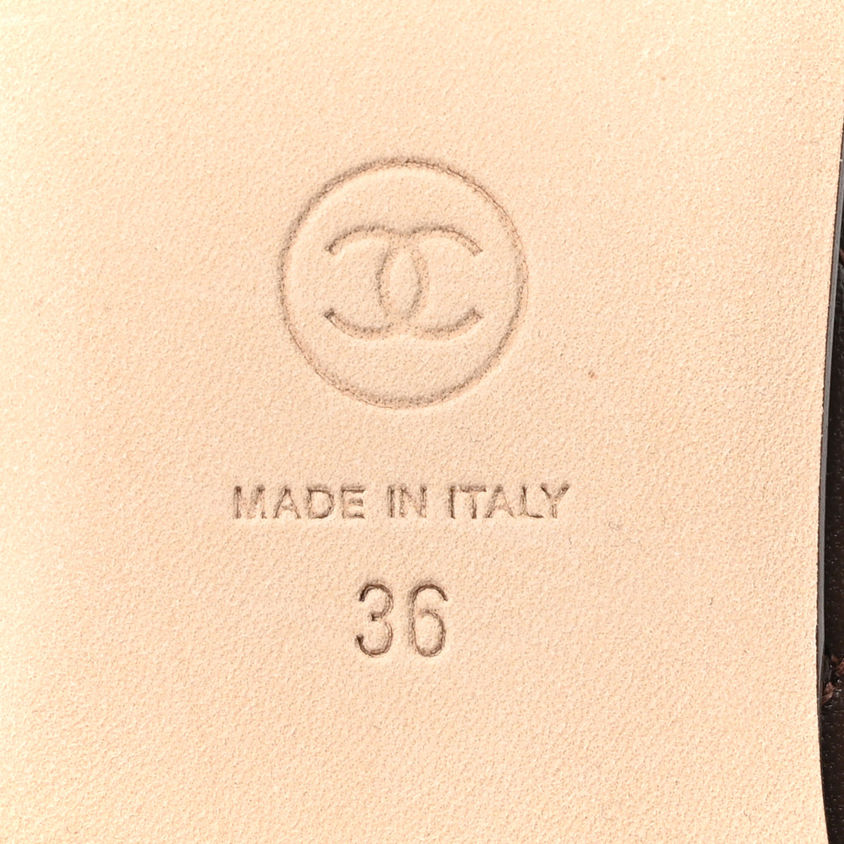 Chanel Lambskin Quilted CC Cap Toe Ballerina Flats 36 Dark Brown 7 of 10