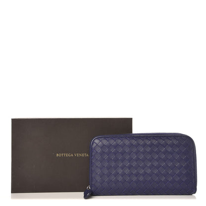 Bottega Veneta Nappa Intrecciato Zip Around Wallet Pacific 8 of 8