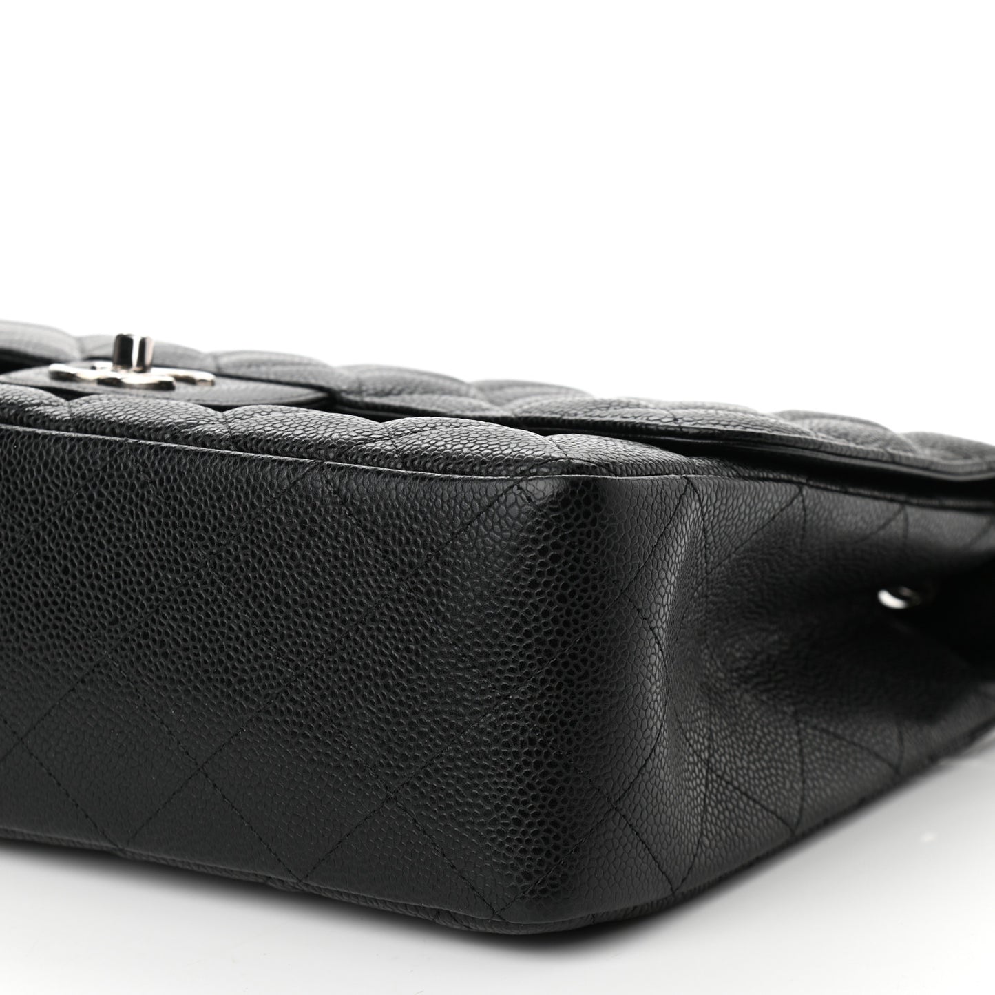 Caviar Quilted Jumbo Single Flap Black