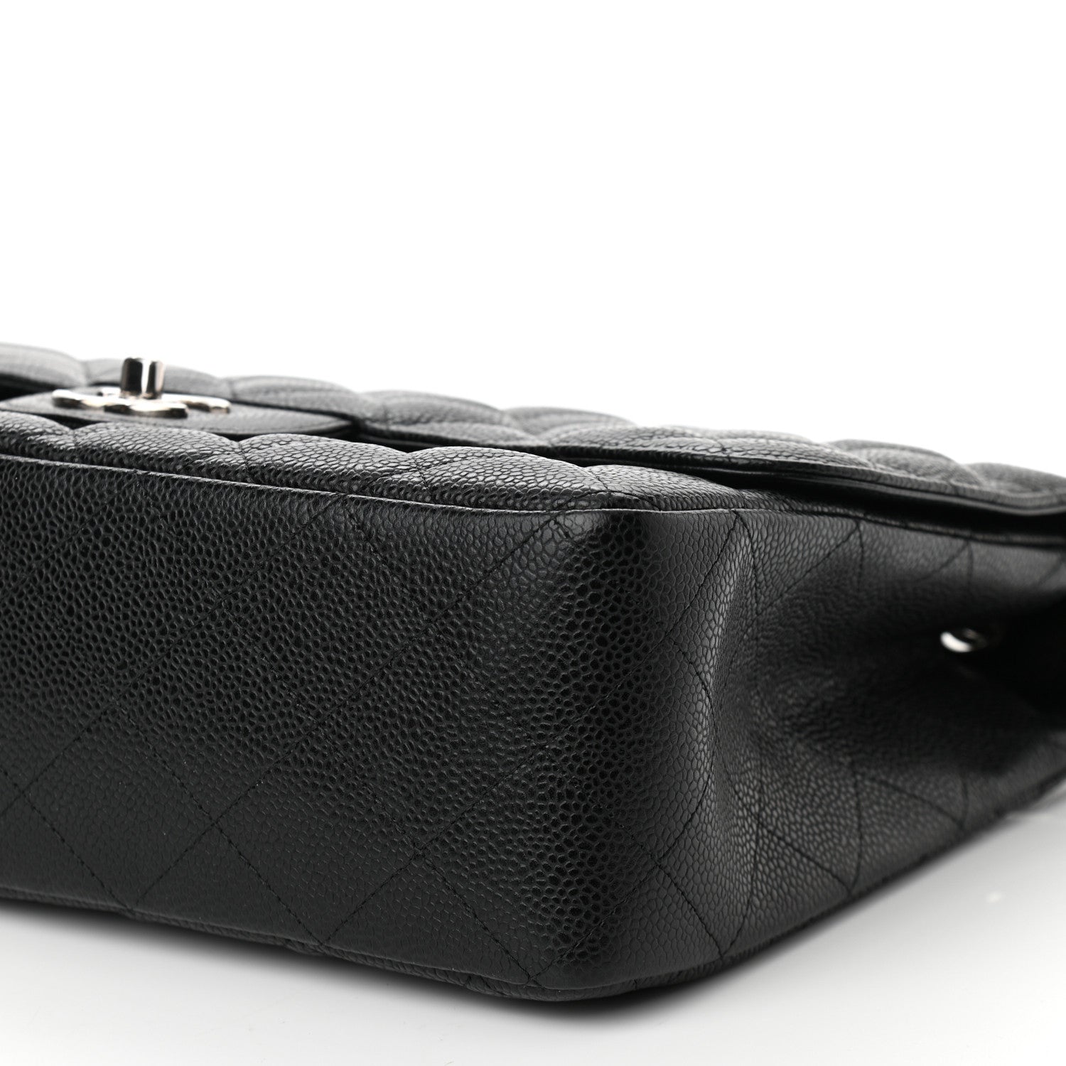 Chanel Caviar Quilted Jumbo Single Flap Black 10 of 11