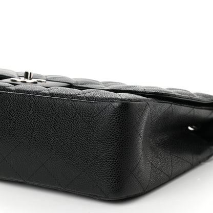 Chanel Caviar Quilted Jumbo Single Flap Black 10 of 11