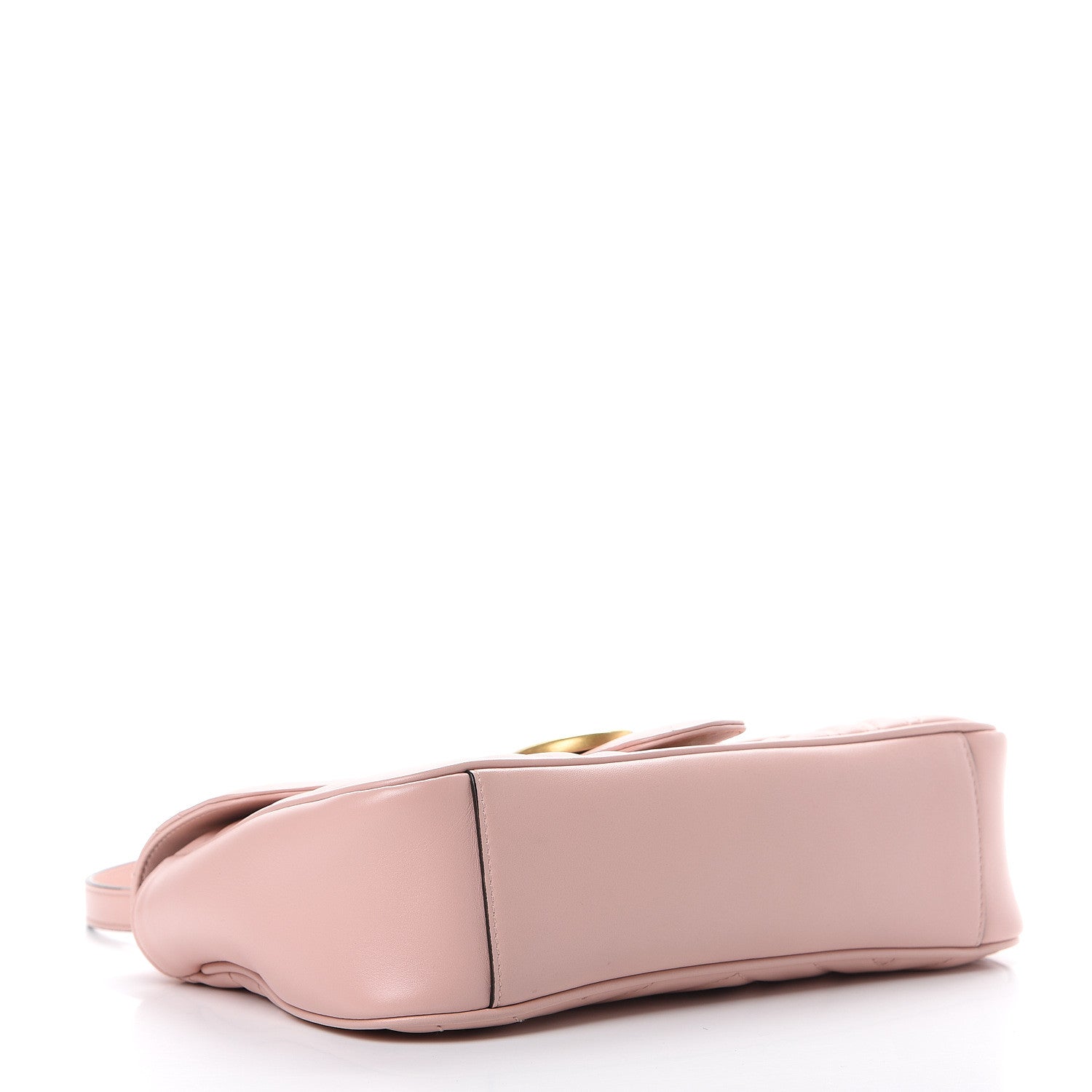 Gucci Calfskin Matelasse Small GG Marmont Shoulder Bag Perfect Pink 3 of 13