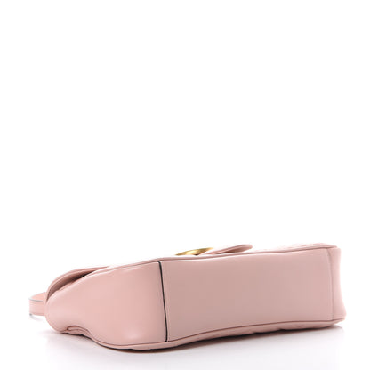 Gucci Calfskin Matelasse Small GG Marmont Shoulder Bag Perfect Pink 3 of 13