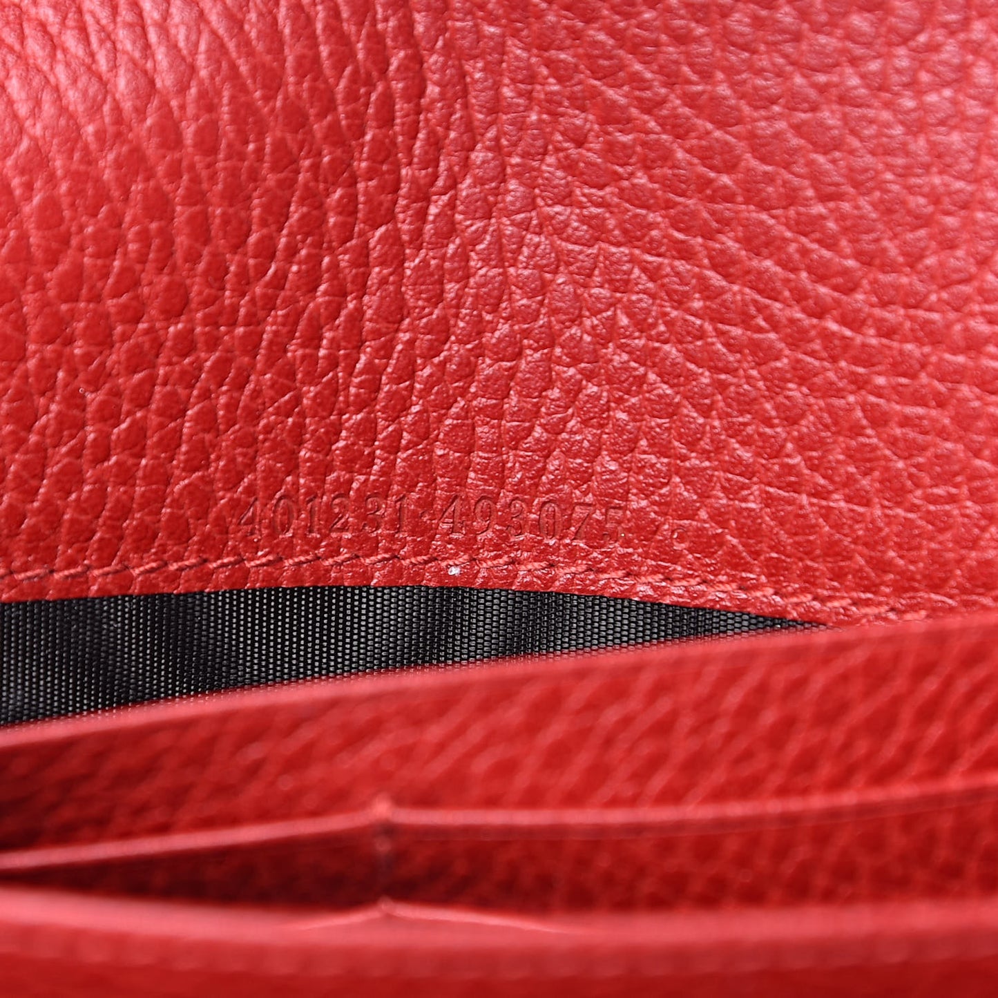 Calfskin Mini Dionysus Chain Wallet Hibiscus Red