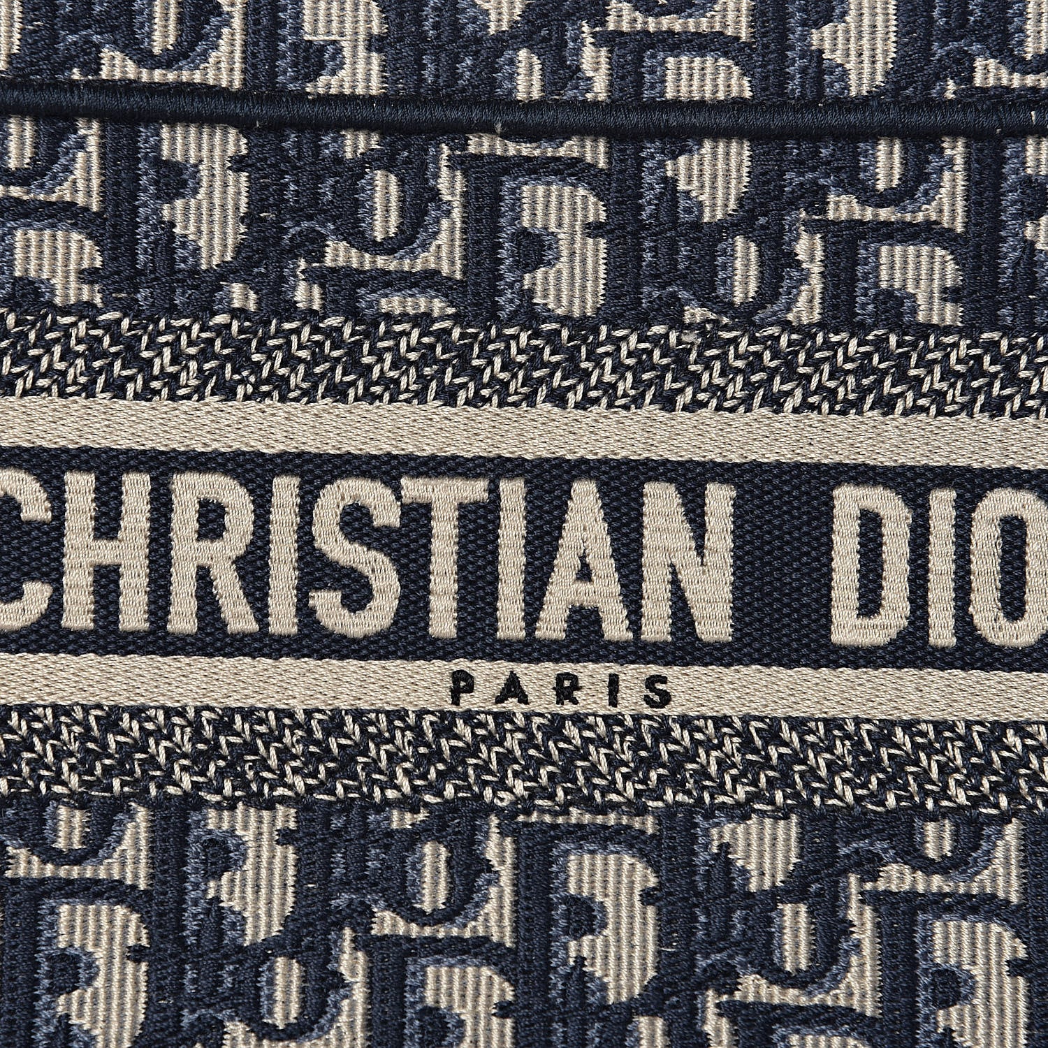Christian Dior Oblique Mini Book Tote Blue Multicolor 8 of 9