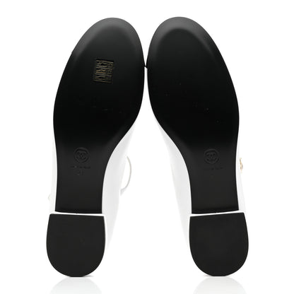 Chanel Patent Lambskin Mary Jane Flats 41 White Black 5 of 8