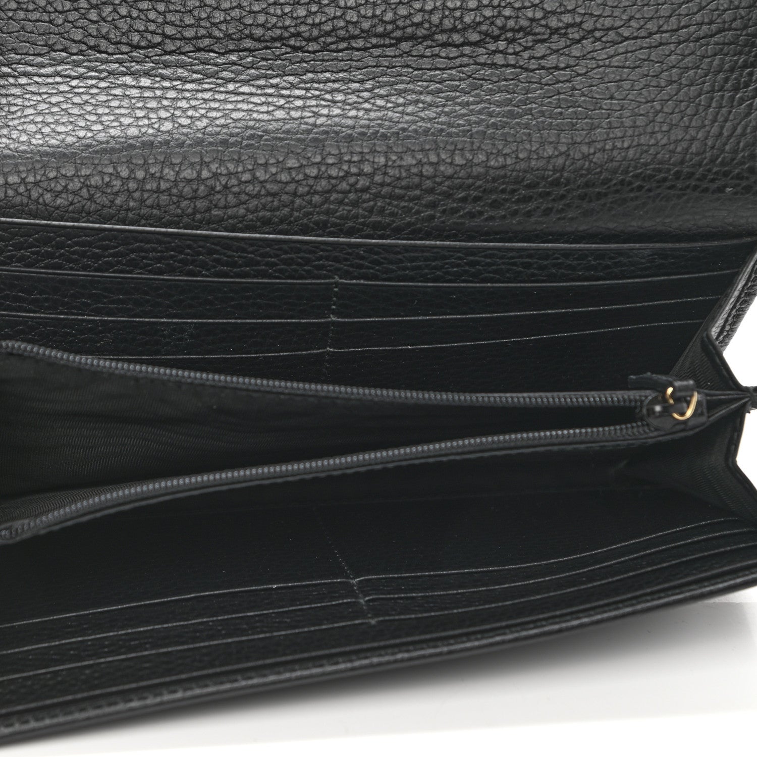 Gucci Dollar Calfskin GG Marmont Continental Wallet Black 5 of 8