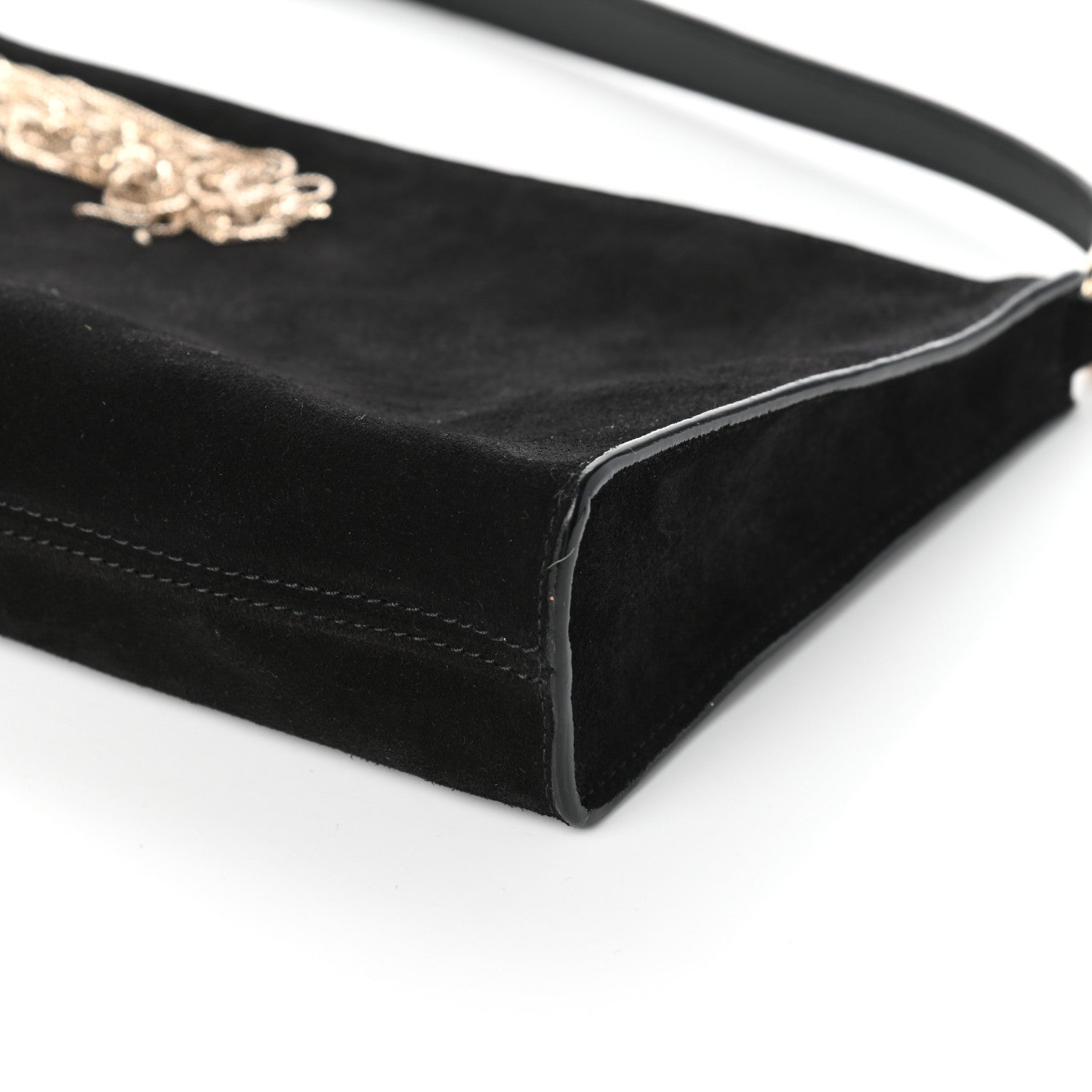 Jimmy Choo Suede Callie Mini Hobo Black 9 of 9