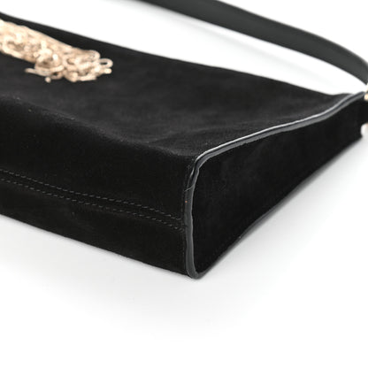 Jimmy Choo Suede Callie Mini Hobo Black 9 of 9