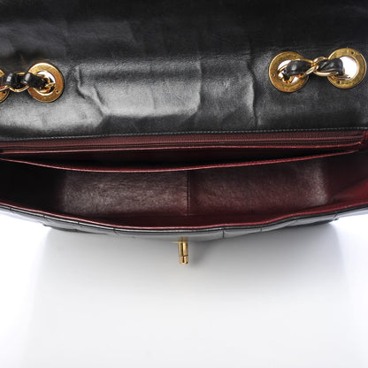Chanel Lambskin Vertical Quilt Jumbo Single Flap Black 6 of 9