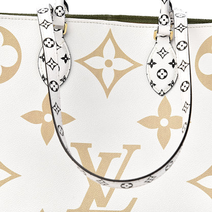 Louis Vuitton Monogram Giant Onthego GM Kaki Beige 16 of 16