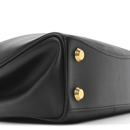 Balenciaga Natural Smooth Calfskin Mini Rodeo Top Handle Handbag Black 8 of 9