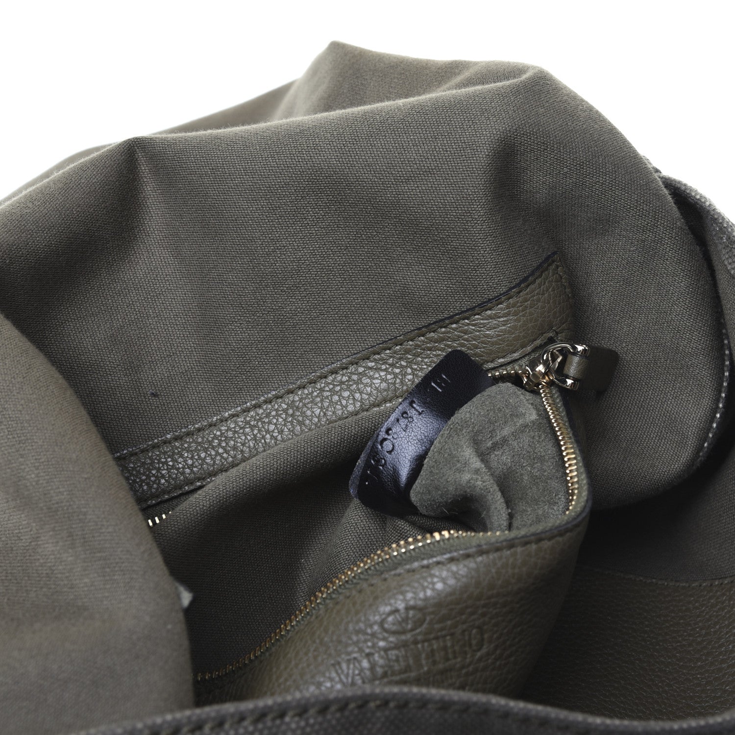 Valentino Garavani Canvas Butterfly Embroidered Rockstud Messenger Bag Military Green 9 of 25