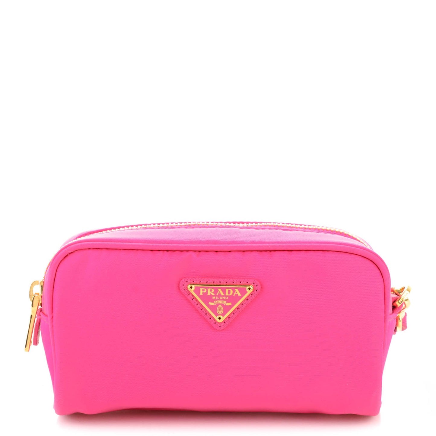 Tessuto Nylon Vela Saffiano Cosmetic Pouch Peonia