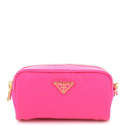 Prada Tessuto Nylon Vela Saffiano Cosmetic Pouch Peonia 1 of 7