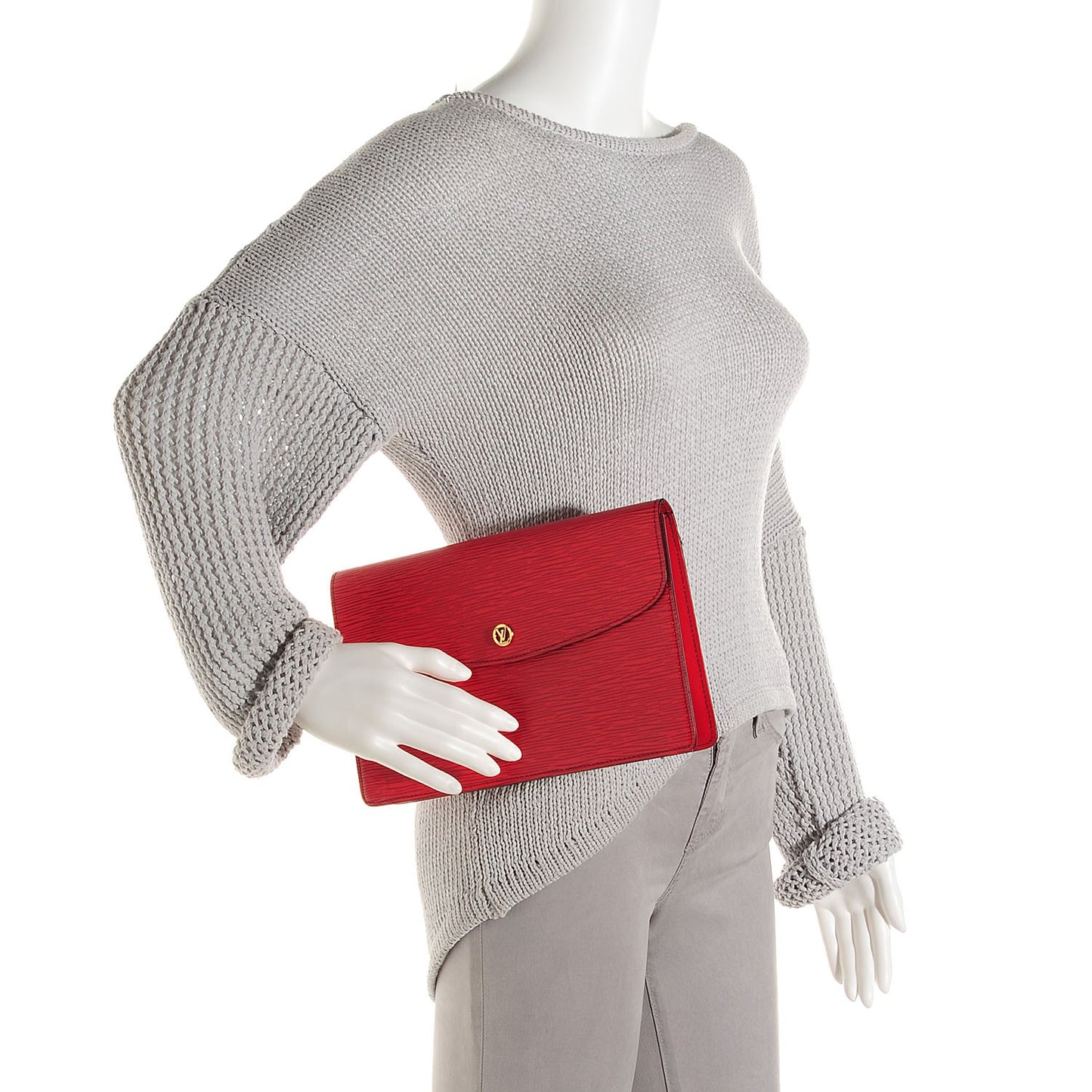 Epi Pochette Montaigne MM Rouge