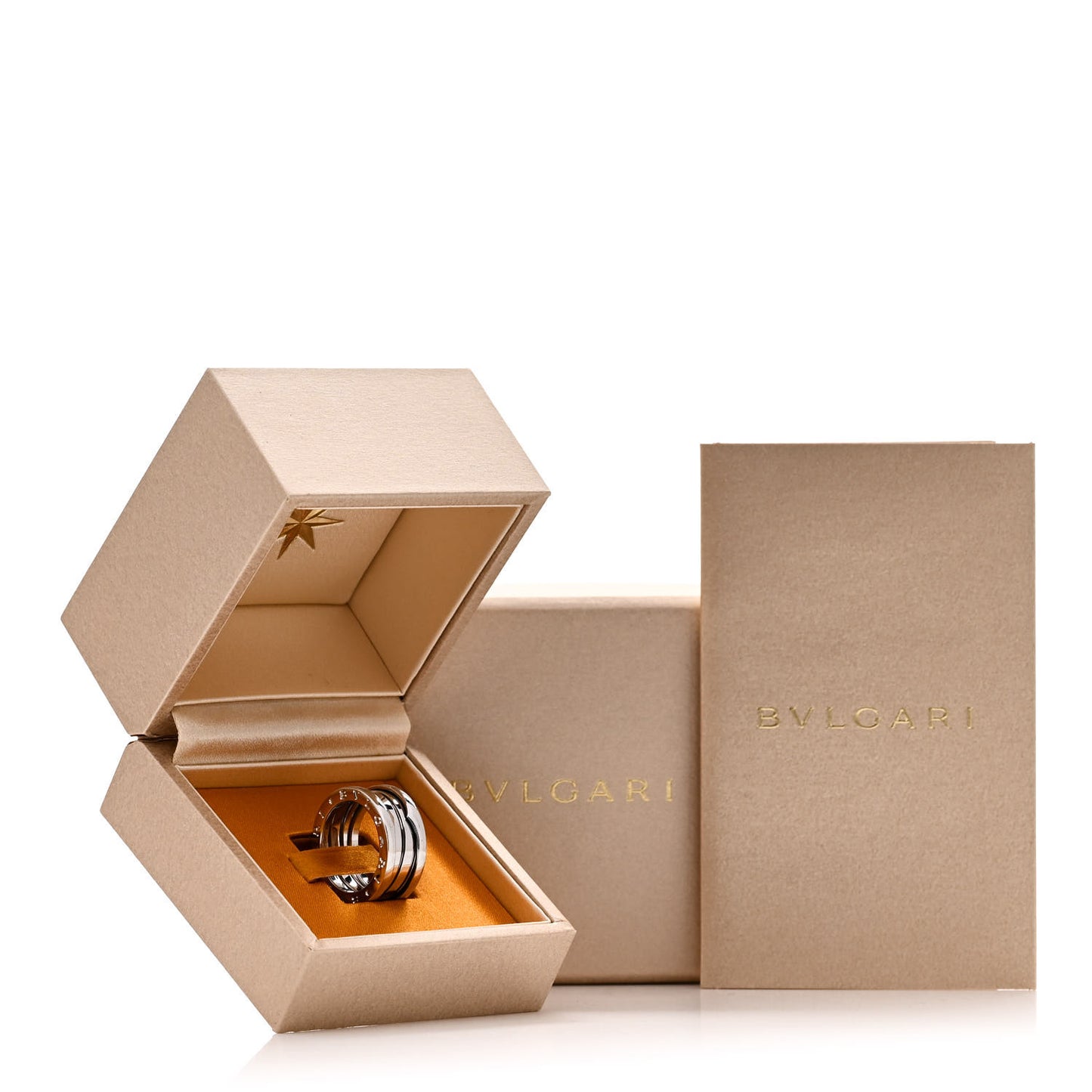 18K White Gold B.Zero1 Three-Band Ring 51 5.75