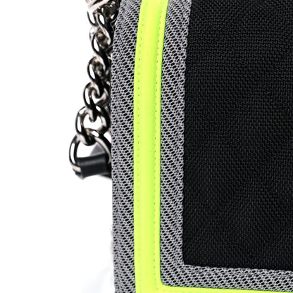 Chanel Canvas Quilted Medium Fluo Boy Flap Black Grey Yellow 15 of 15