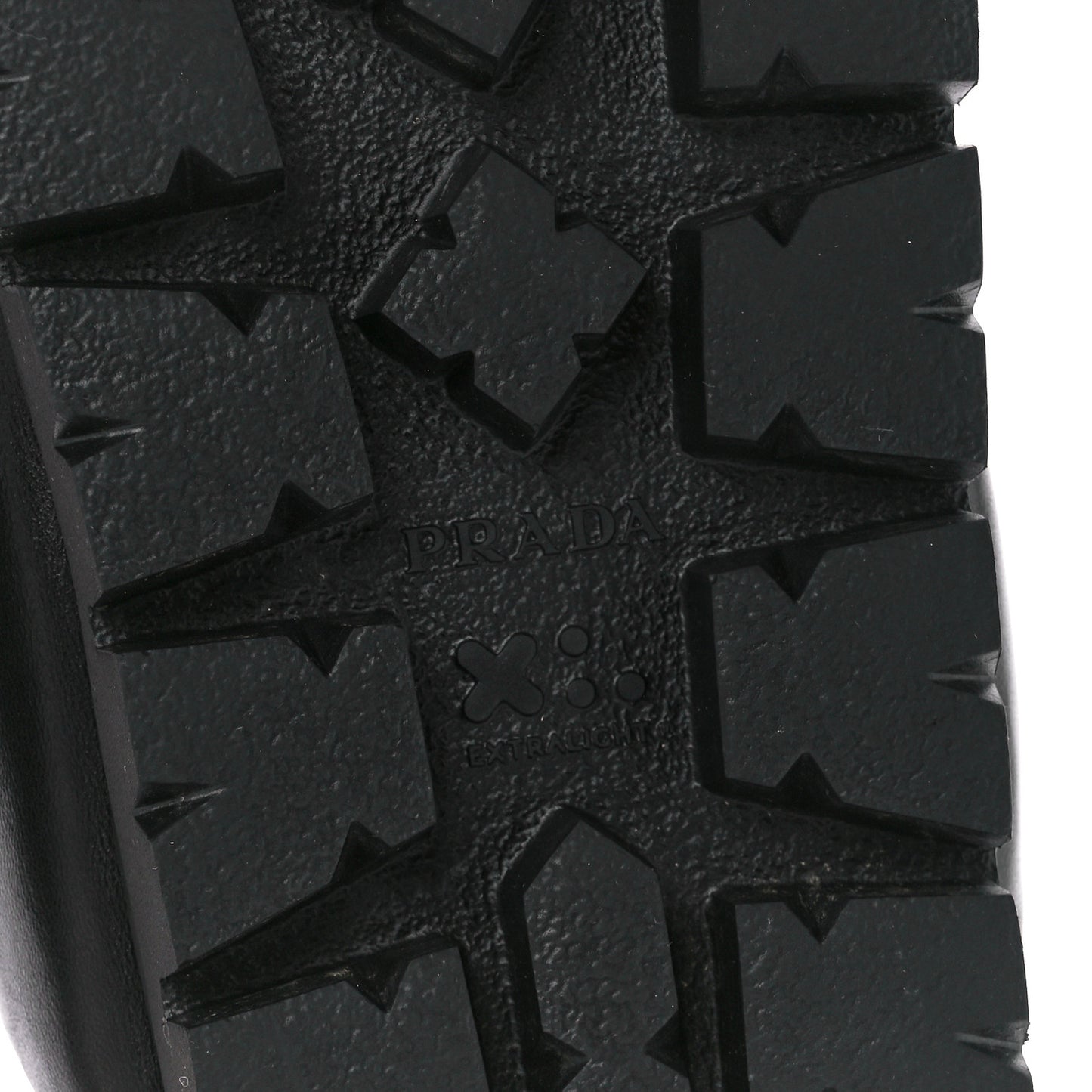 Nappa Soft Padded Metal Triangle Logo Lug Sole 20mm Mules 38 Black