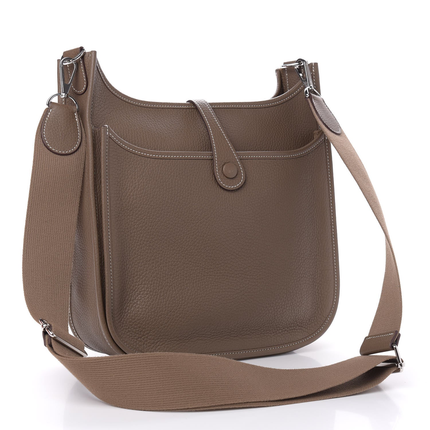 Hermes Taurillon Clemence Evelyne III PM Etoupe 3 of 12