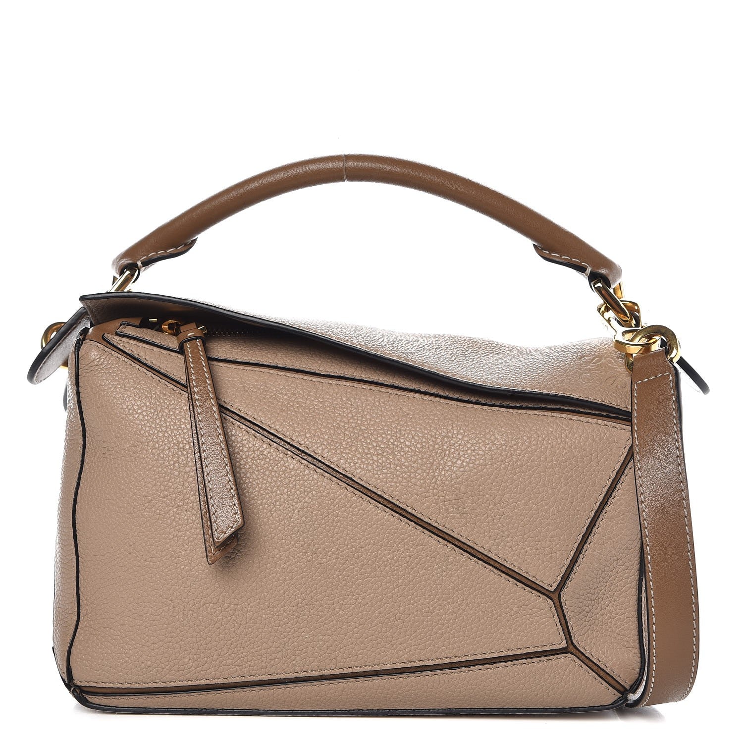 Loewe Calfskin Small Puzzle Bag Sand Mink 1 of 11